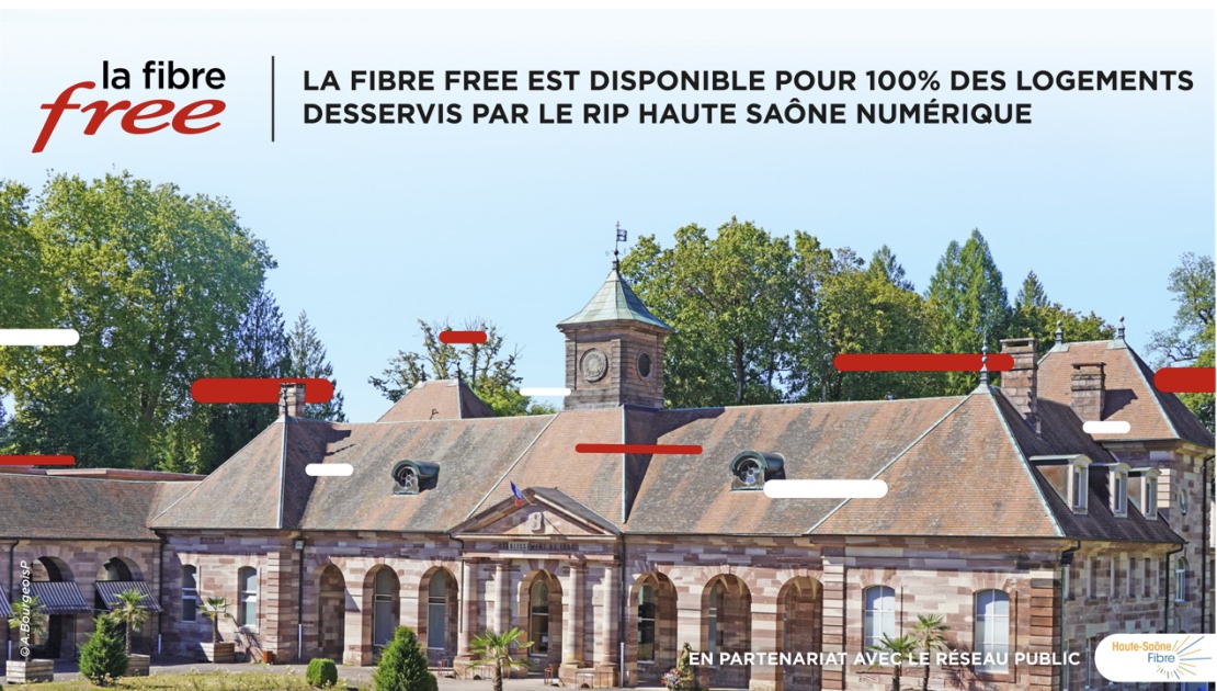 L'annonce de l'arrivée de la Freebox Fibre sur le réseau Haute Saône Numérique