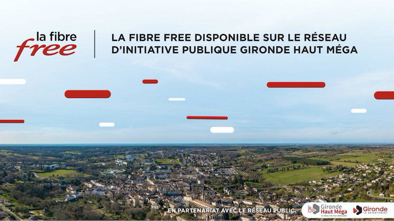 L'annonce de l'arrivée de la Freebox Fibre sur le réseau FTTH Gironde Haut Méga