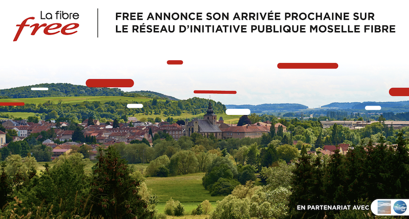 L'annonce de l'arrivée de la Freebox Fibre sur le réseau FTTH Moselle Fibre