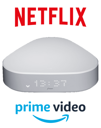 Freebox Delta avec Netflix et Amazon Prime