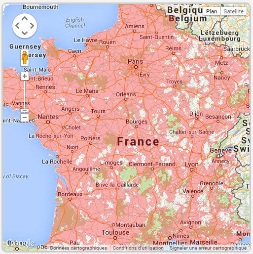 Couverture 3G chez Free Mobile
